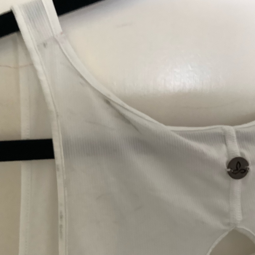 NWOT New Prana All Tied Up Tank, Color White - Picture 8 of 11